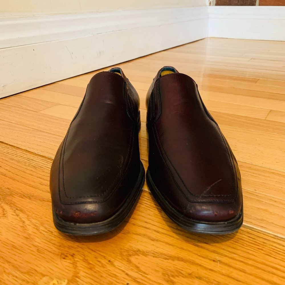 Magnanni Cognac Brown Leather Penny Loafers Size 9.5 M - Picture 4 of 16